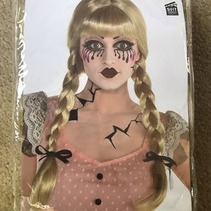 Creepy doll braided wig